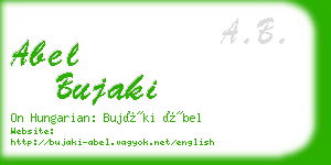 abel bujaki business card